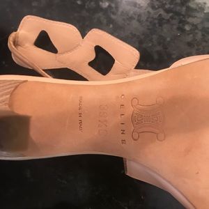 Celine sandals, nude, size 39.5